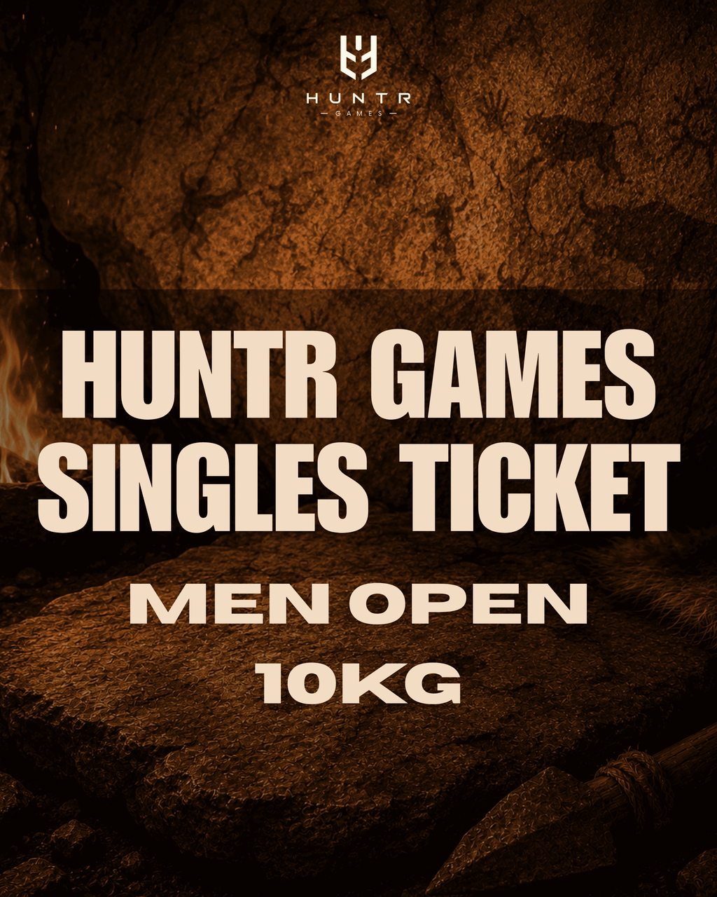 HUNTR GAMES SINGLES TICKET FRIDAY - MEN OPEN 10kg